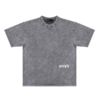T-shirt violet 2024 « Make Old » PUR106# 