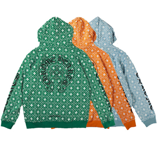 Sweat à capuche zippé Chrome Hearts 8650 