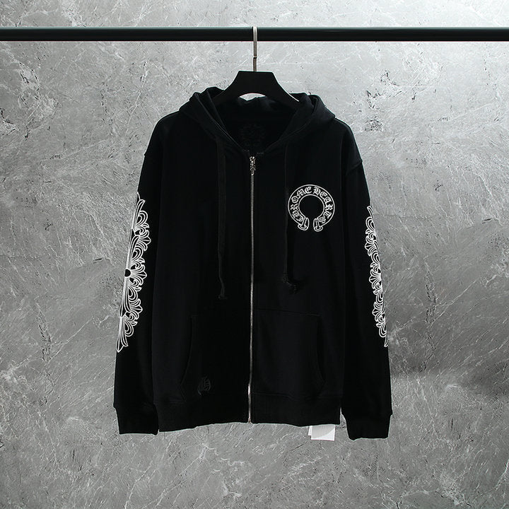 Chrome Hearts Kapuzenjacke mit Reißverschluss K5001 