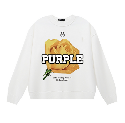 Sweat-shirt à manches longues violet 2024 pour homme 1143 