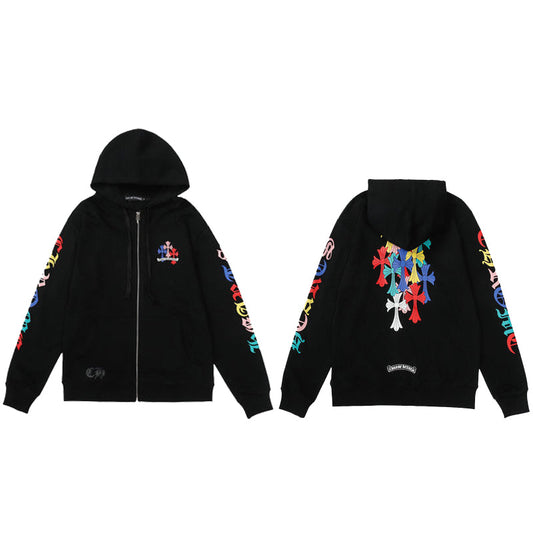 Sweat à capuche zippé Chrome Hearts M8508 