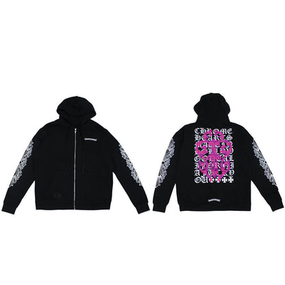 Chrome Hearts Kapuzenjacke mit Reißverschluss K5016 