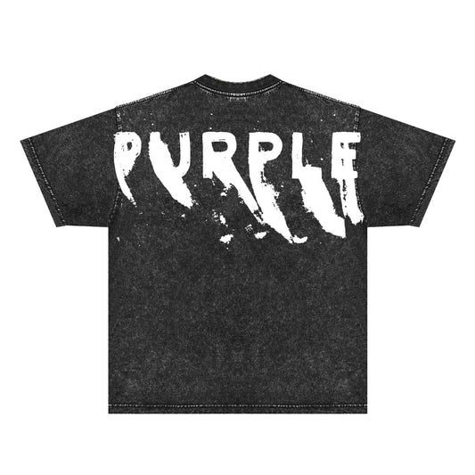 T-shirt violet « Make Old » 2024 PUR084# 