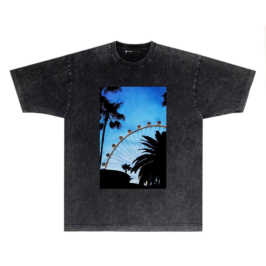 T-shirt violet « Make Old » 2024 PUR063# 