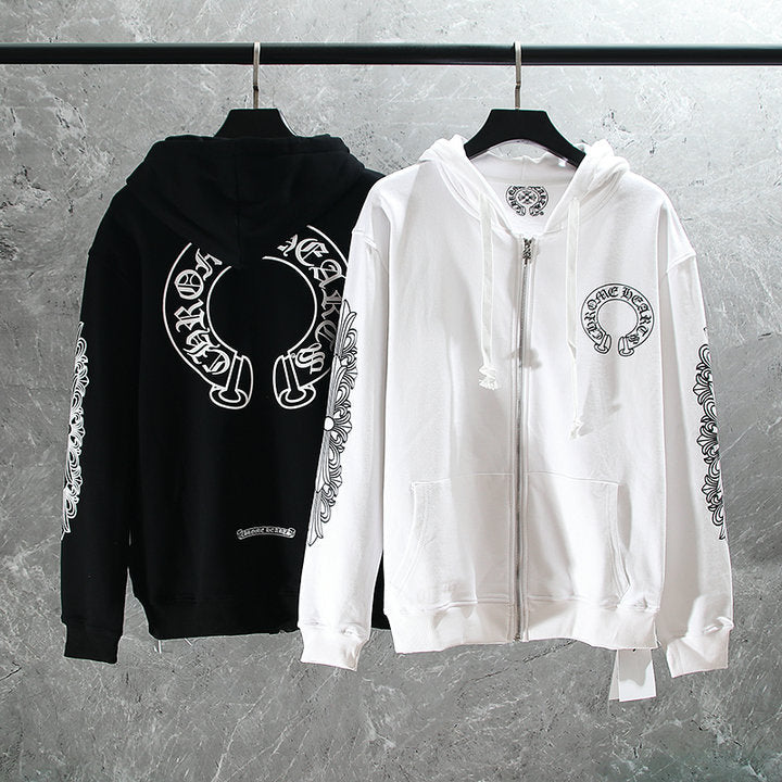 Chrome Hearts Kapuzenjacke mit Reißverschluss K5001 