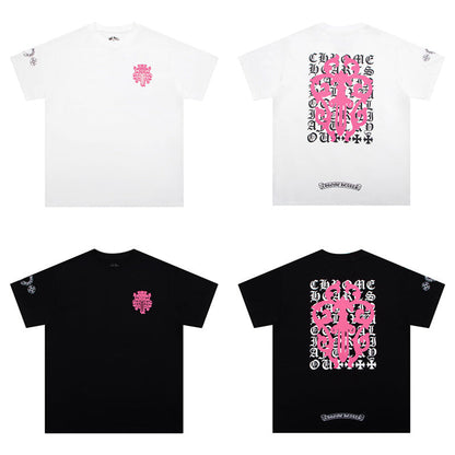 T-shirt Chrome Hearts avec diagramme d'acuité visuelle et poignard K6025 