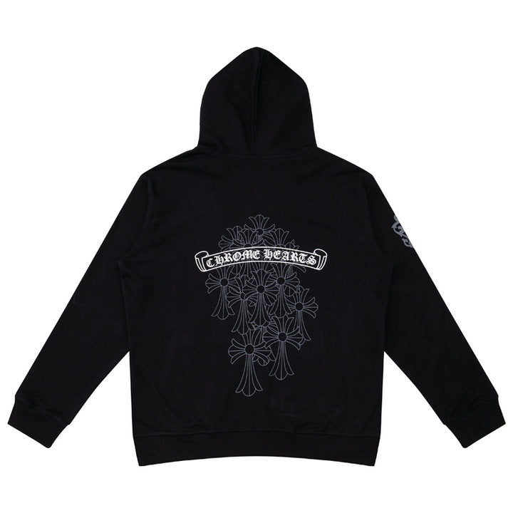 Chrome Hearts Kapuzenjacke mit Reißverschluss K5006 