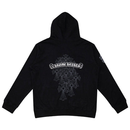 Chrome Hearts Kapuzenjacke mit Reißverschluss K5006 