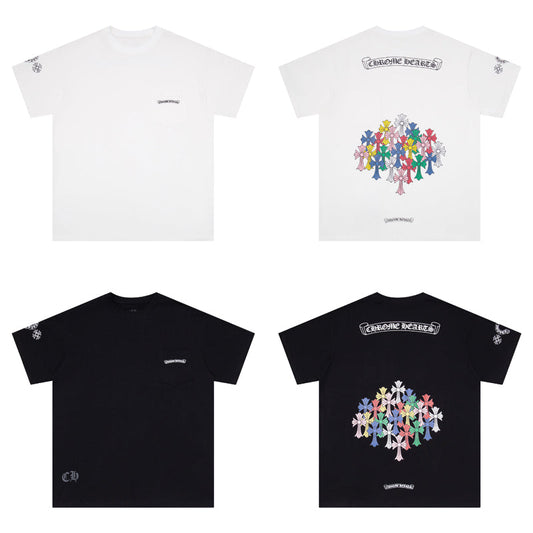 T-shirt croix multicolore Chrome Hearts K6052 