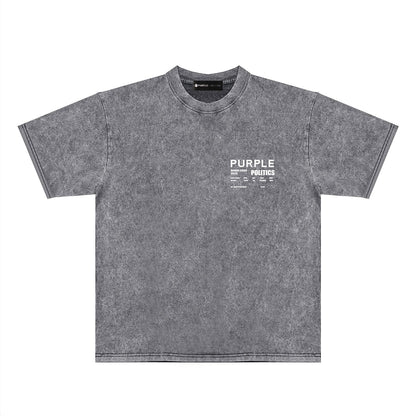 T-shirt violet « Make Old » 2024 PUR098# 