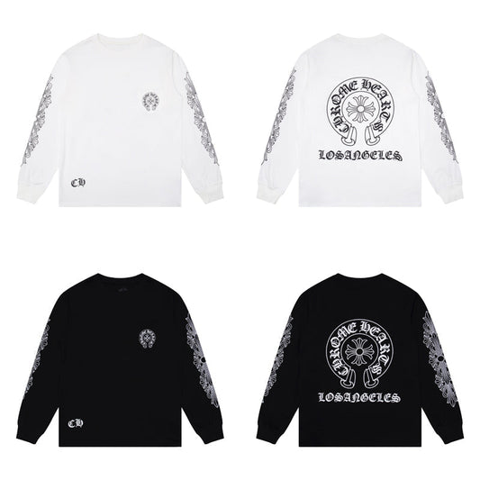 Sweat-shirt à manches longues Chrome Hearts pour homme K8008 