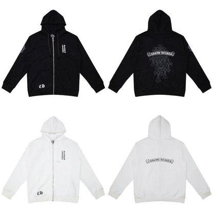 Chrome Hearts Kapuzenjacke mit Reißverschluss K5006 
