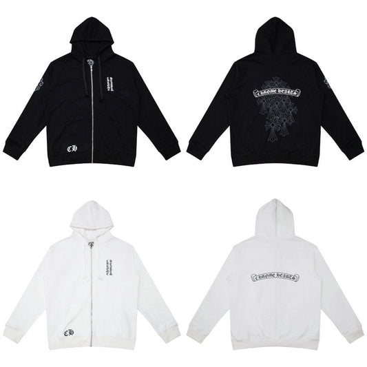 Sweat à capuche zippé Chrome Hearts K5006 