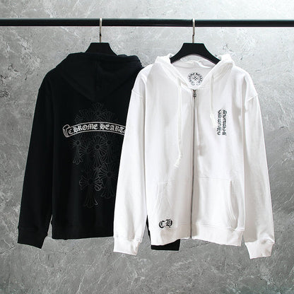 Chrome Hearts Kapuzenjacke mit Reißverschluss K5006 