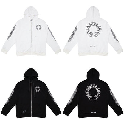 Chrome Hearts Kapuzenjacke mit Reißverschluss K5001 