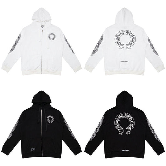 Sweat à capuche zippé Chrome Hearts K5001 