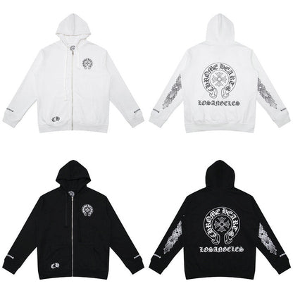 Chrome Hearts Kapuzenjacke mit Reißverschluss K5009 