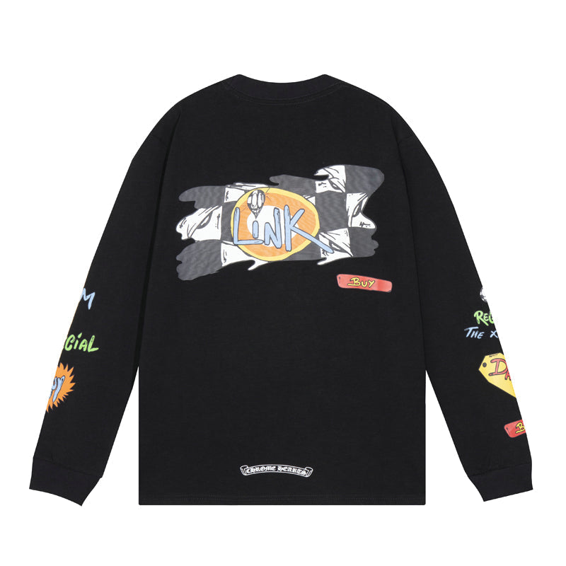 Sweat-shirt à manches longues Chrome Hearts pour homme K8010 