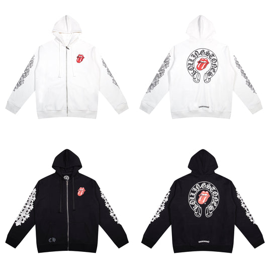 Sweat à capuche zippé Chrome Hearts K4 