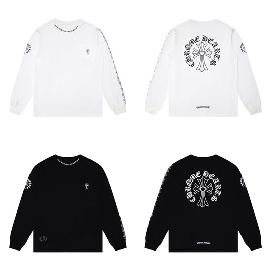 Chrome Hearts Herren Langarm T-Shirt Sweatshirt K9010 