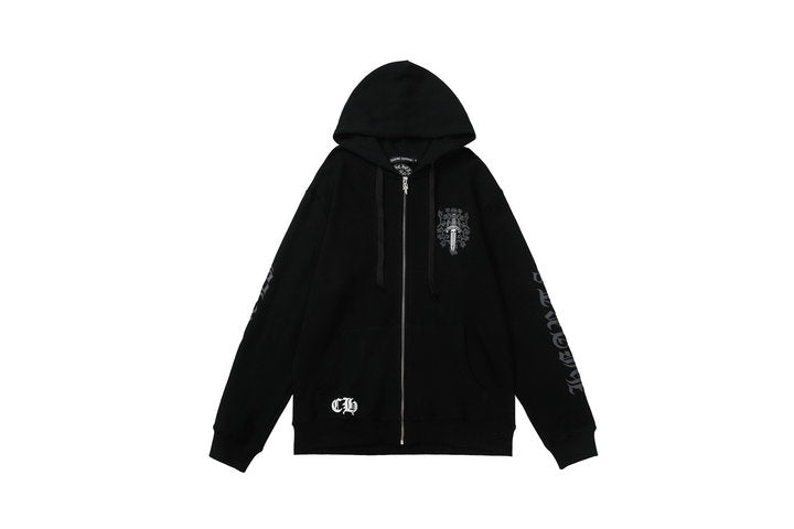 Chrome Hearts Kapuzenjacke mit Reißverschluss M8509 
