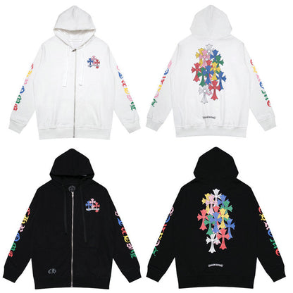 Sweat à capuche zippé Chrome Hearts K5010 