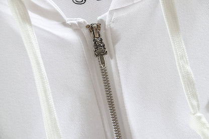 Chrome Hearts Kapuzenjacke mit Reißverschluss K5006 