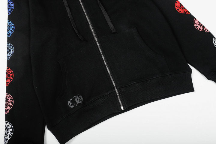 Chrome Hearts Kapuzenjacke mit Reißverschluss K5011 