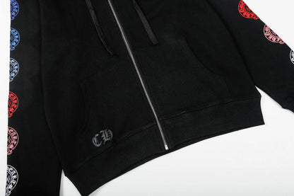 Chrome Hearts Kapuzenjacke mit Reißverschluss K5011 