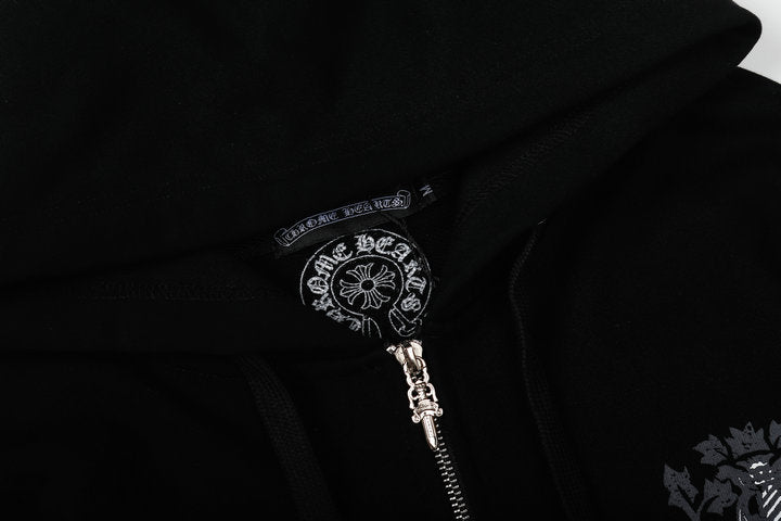 Chrome Hearts Kapuzenjacke mit Reißverschluss M8509 