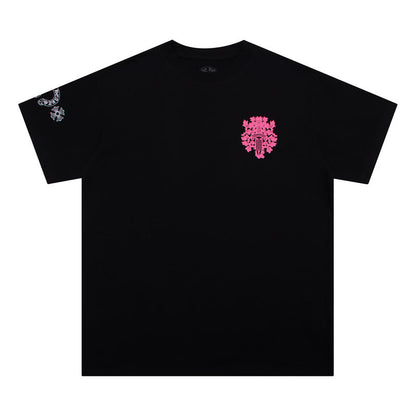 T-shirt Chrome Hearts avec diagramme d'acuité visuelle et poignard K6025 