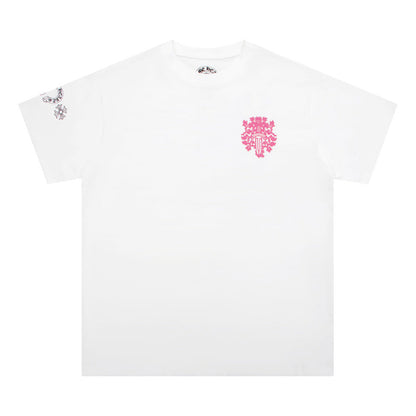 T-shirt Chrome Hearts avec diagramme d'acuité visuelle et poignard K6025 