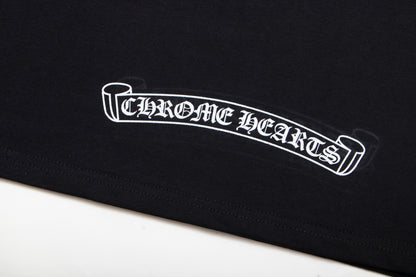 T-shirt Chrome Hearts avec diagramme d'acuité visuelle et poignard K6025 
