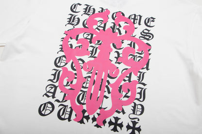 T-shirt Chrome Hearts avec diagramme d'acuité visuelle et poignard K6025 