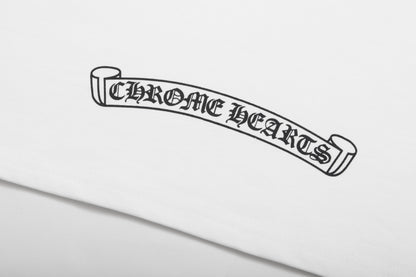 T-shirt Chrome Hearts avec diagramme d'acuité visuelle et poignard K6025 
