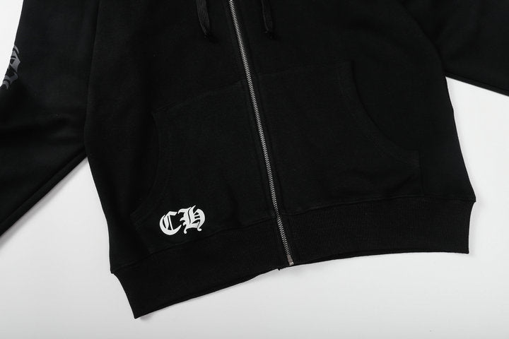 Chrome Hearts Kapuzenjacke mit Reißverschluss M8509 