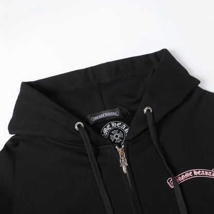 CH-Chrome Hearts Kapuzenjacke mit Reißverschluss 9821 