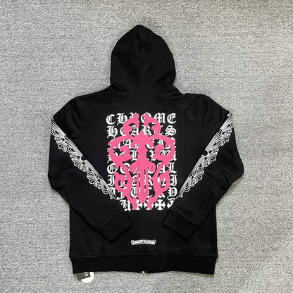 Chrome Hearts Kapuzenjacke mit Reißverschluss K5016 