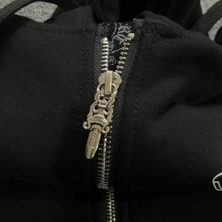 Chrome Hearts Kapuzenjacke mit Reißverschluss K5016 