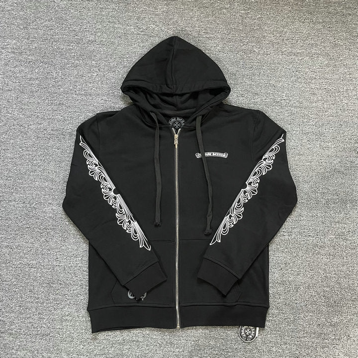 Chrome Hearts Kapuzenjacke mit Reißverschluss K5016 