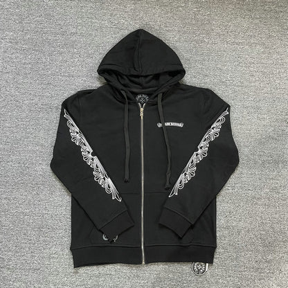 Chrome Hearts Kapuzenjacke mit Reißverschluss K5016 