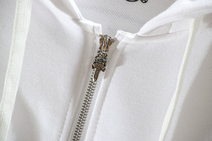 Chrome Hearts Kapuzenjacke mit Reißverschluss K5001 