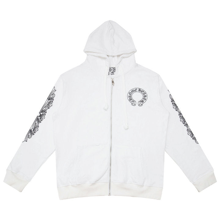 Chrome Hearts Kapuzenjacke mit Reißverschluss K5001 
