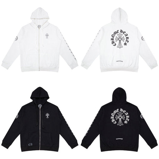 Sweat à capuche zippé Chrome Hearts K5007 
