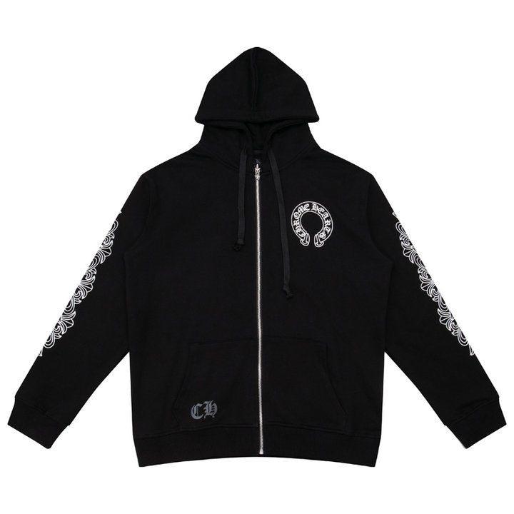 Chrome Hearts Kapuzenjacke mit Reißverschluss K5001 