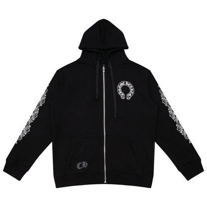 Chrome Hearts Kapuzenjacke mit Reißverschluss K5001 